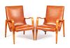 PAIR OF THONET BENTWOOD ARMCHAIRS