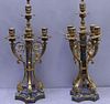 A Pair of Quality Antique Marble and Bronze