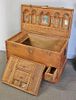 Anglo-Indian Teakwood Carved Chest.