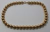 JEWELRY. 14kt Gold Beaded Necklace.