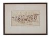 Edward Borein (1872–1945) Cowboys Riding Sketch
