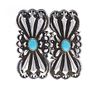 Navajo Ray Begay Jr. Silver & Turquoise Earrings