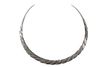 Vintage Taxco, Mexico Sterling Choker Necklace