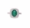2.74ct Emerald VS2 Diamond & Platinum Ring
