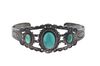 Navajo Fred Harvey Silver Turquoise Bracelet