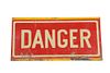 Porcelain Enamel "Danger" Sign From Helena, MT