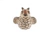 Ca. 1950's Zuni Owl Polychrome Pottery Effigy