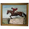 HORSE & RIDER OIL PAINTING