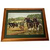 FIELD PRIZED SHIRE HORSES TAPESTRY