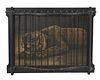 A tiger lithograph in custom cage frame