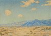 Harry B. Wagoner (1889-1950), Desert landscape, Oil on canvas laid to Masonite, 12" H x 16" W