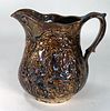 VINTAGE BROWN AMERICAN POTTERY PITCHER 