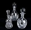 LENOX CRYSTAL DECANTERS WITH STOPPERS