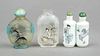 3 Snuffbottles ''Palace ladies and