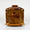 Maitland-Smith Tessellated Gilt Box with Cover