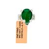 14K White Gold 6.70ct Emerald and Diamond Ring