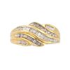 Ladies Statement Ring in 10K Yellow Gold and Diamonds