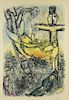 Marc Chagall lithograph, Jacob's Vision