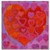 Playful Heart VI Limited Edition Giclee on Canvas by Simon Bull, Numbered and Signed. This piece comes Gallery Wrapped.