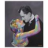 Jim Warren, "Opposites Attract" Hand Signed, Artist Embellished AP Limited Edition Giclee on Canvas with COA