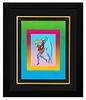 Peter Max- Original Lithograph "Tip Toe Floating on Blends"
