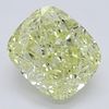 4.01 ct, Natural Fancy Light Yellow Even Color, SI1, Cushion cut Diamond (GIA Graded), Appraised Value: $78,500 