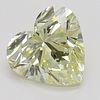 5.01 ct, Natural Fancy Light Yellow Even Color, VS2, Heart cut Diamond (GIA Graded), Appraised Value: $141,200 