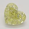 3.05 ct, Natural Fancy Yellow Even Color, VVS2, Heart cut Diamond (GIA Graded), Appraised Value: $109,800 