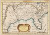 AFTER NICOLAS SANSON (FRENCH, 1600-1667) MAP OF FLORIDA