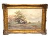 Frank F English (1854-1922, American/Kentucky) Landscape Watercolor