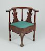Continental Chippendale Corner Chair