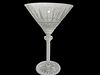 5 Ajka Crystal, Faberge Xenia Martini Glasses