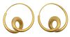 Pair of 18K Yellow Gold Michael Good Free-formed Earrings
