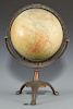 G. A. Mullin Co. Terrestrial  Globe on Stand