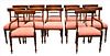 Set of 12 Sheraton Style Mahogany Chairs