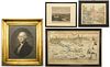 4 19th Century Engravings, incl. Rev. War Related
