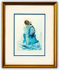 Salvador Dali- Original Color Woodcut on B.F.K. Rives Paper "Paradise2"