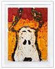 Tom Everhart- Hand Pulled Original Lithograph "Watch Dog Noon"