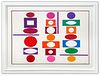 Yaacov Agam- Original Screenprint in colors on Arches paper "Double Metamorphosis III"