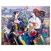 Isaac Maimon, Original Acrylic Painting on Canvas, Hand Signed with Letter of Authenticity.