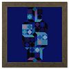 Victor Vasarely (1908-1997), "Tridim - G de la sÃ©rie Hommage A L'Hexagone" Framed 1971 Heliogravure Print with Letter of Authenticity