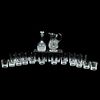 JUEGO DE LICORERA SIGLO XX Elaborado en cristal transparente Decoración facetada Diferentes diseños Consta de licorera, ja...