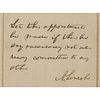 Abraham Lincoln Autograph Endorsement Signed as President to Promote Cavalry Lieutenant