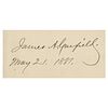 James A. Garfield Signature as President