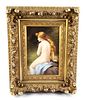 Magnificent 19th C. KPM Plaque of Nude Woman