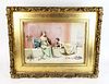 L9 Perris Signed Watercolor of Rome D?cor, Dated 1890