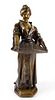19th C. Bronze Figure of Woman Signed "Scotte"