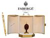 Numbered Theo Faberge Wood Egg Pen Holder With Ruby