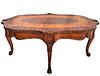 19th C. Italian Marquetery Coffee Table Bronze Mounted