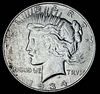 1934-D Peace Silver Dollar AU58